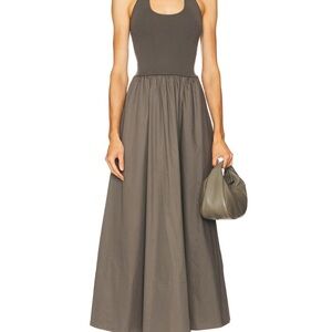 St. Agni Khaki Maxi Dress